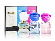 Парфюмерный набор Moschino Miniature Collection Toy 2/Toy 2 Bubble Gum EDT/Toy 2 Bubble Gum EDP 3x30 ml оптом в Челябинск 