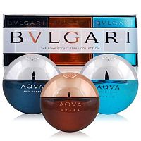 Парфюмерный набор Bvlgari The Aqva Pocket Spray Collection 3х15 ml оптом в Челябинск 