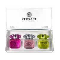 Парфюмерный набор Versace Bright Crystal/Bright Crystal Absolu/Yellow Diamond 3x30 ml оптом в Челябинск 